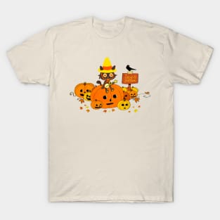 Jack O Lantern Kitty T-Shirt